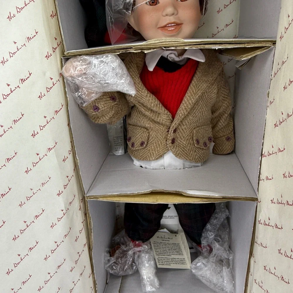 Colin Porcelain‎ Doll by Karen Scott Danbury Mint 1995 NIB Vintage Collector COA